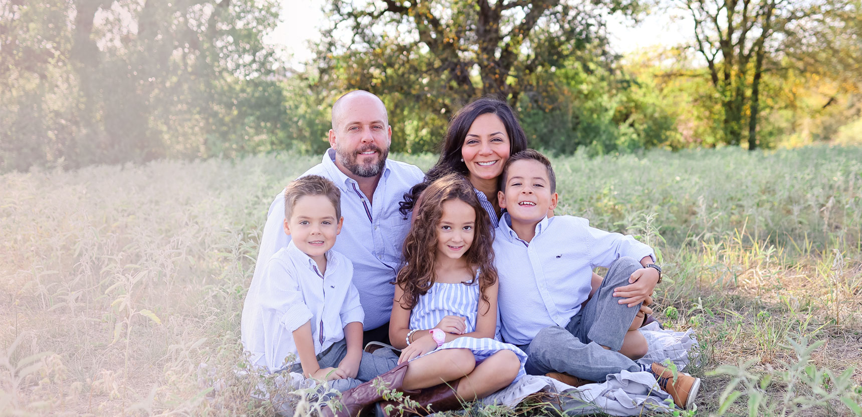 Dr. Blake Favero with his family